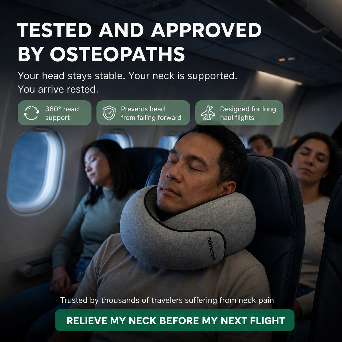 DreamRest | Memory Foam Travel Pillow